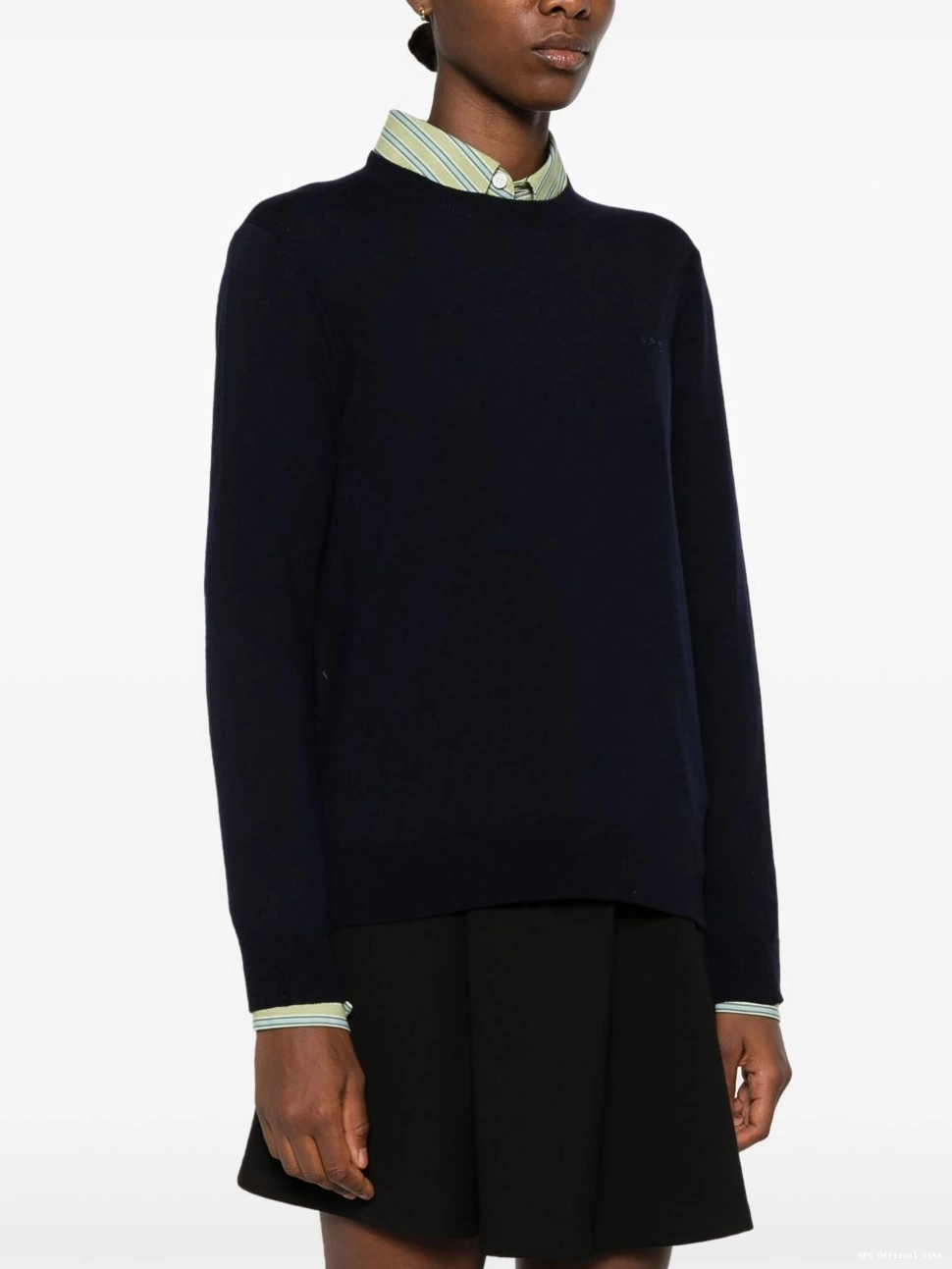 Affordable Women embroidered-logo A.P.C. sweater 0424